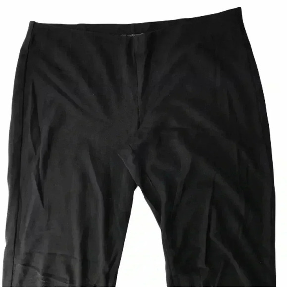 Eileen Fisher Women's Stretch Pull on Pants Large Black EUC - Picture 3 of 6
